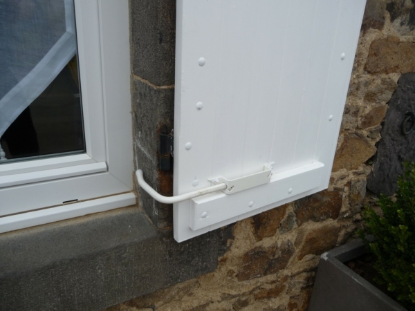 Bloque Volet Blanc - Gauche Standard pour Volet Bois – Image 3