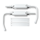 Bloque Volet Blanc - La Paire Standard pour Volet PVC