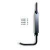 Bloque Volet Long Noir - Gauche pour Volet Alu