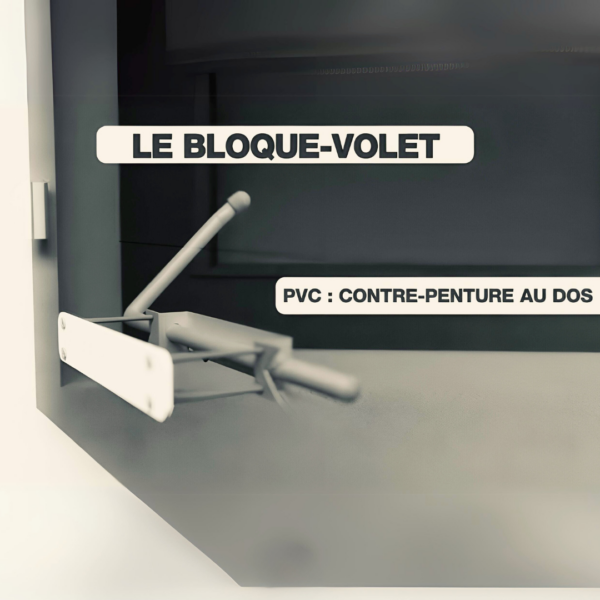 Bloque Volet Blanc - La Paire Standard pour Volet PVC – Image 3