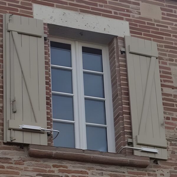 Bloque Volet Long Blanc - La Paire pour Volet Bois – Image 3