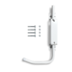 Bloque Volet Blanc - Gauche Standard pour Volet Bois